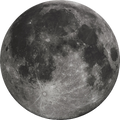 Ball-Shaped Full Moon Cutout
